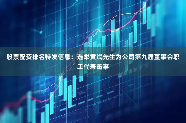股票配资排名特发信息：选举黄斌先生为公司第九届董事会职工代表董事